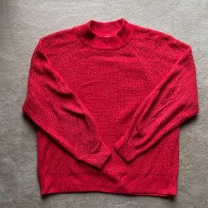 Gap waffle mock neck sweater size large